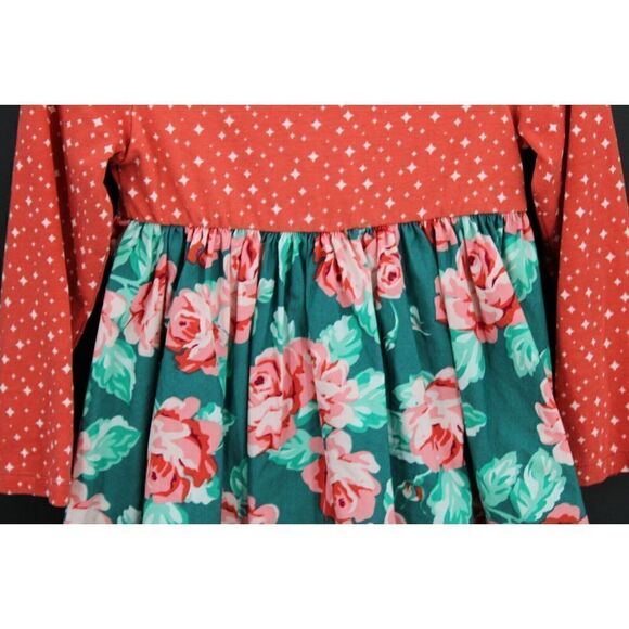 WILD FLOWERS DRESS POCKETFUL OF WONDER JUBILEE HIGH/LOW BALLET LONG SLEEVE SIZ 2 - Picture 3 of 7